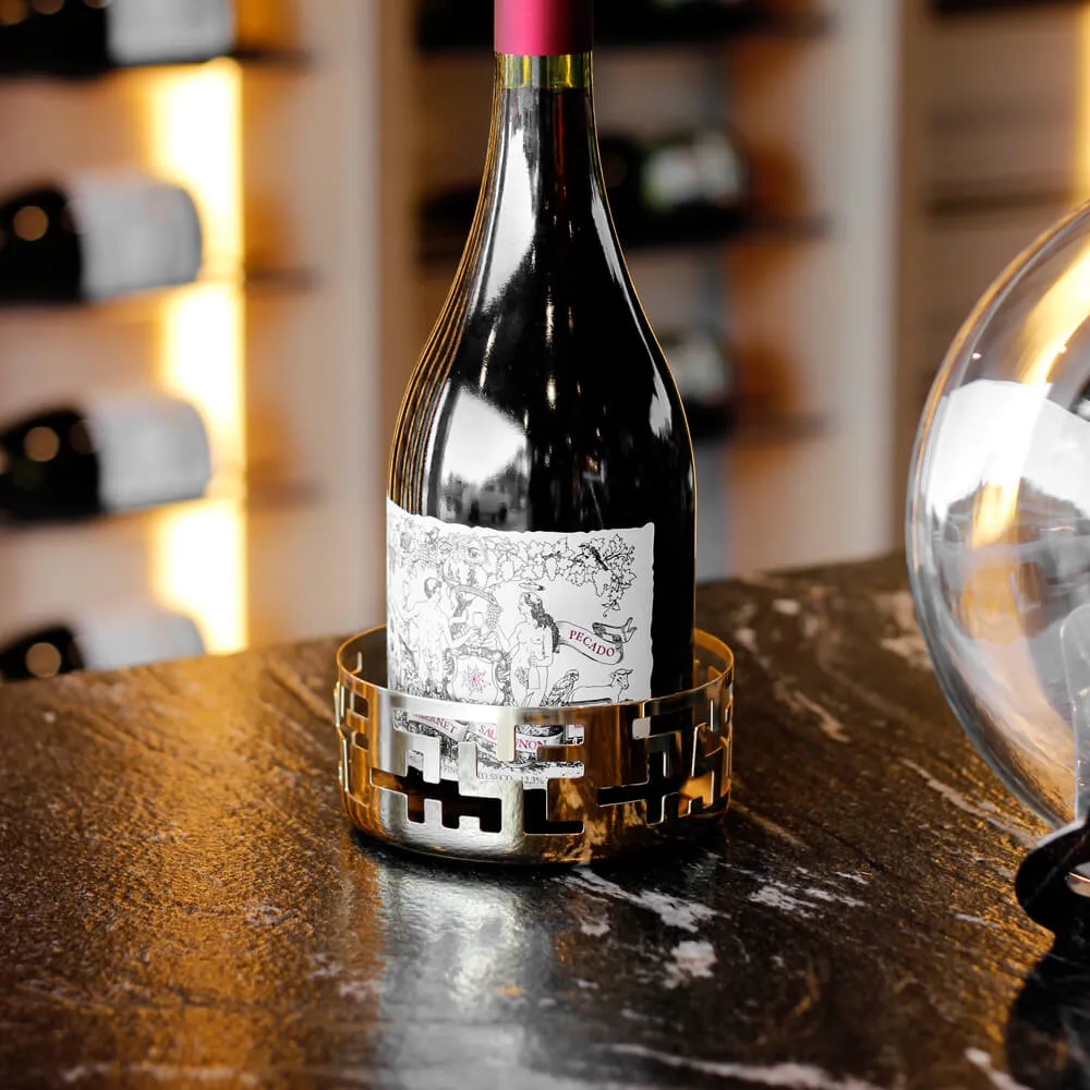 Suporte para vinho Labirinto em Inox - Imagem 3