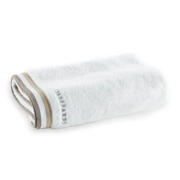 Toalha Banhão Trussardi Montello Branco/Bege